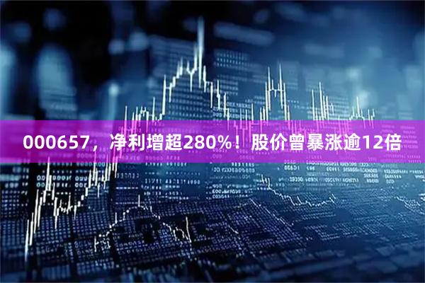 000657，净利增超280%！股价曾暴涨逾12倍